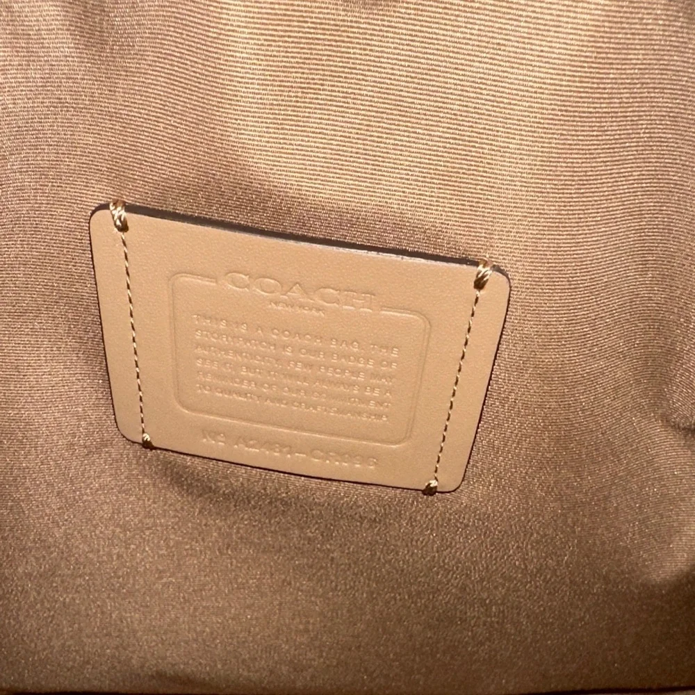 Coach Tan Leather Tote Bag - Picture 7 of 13
